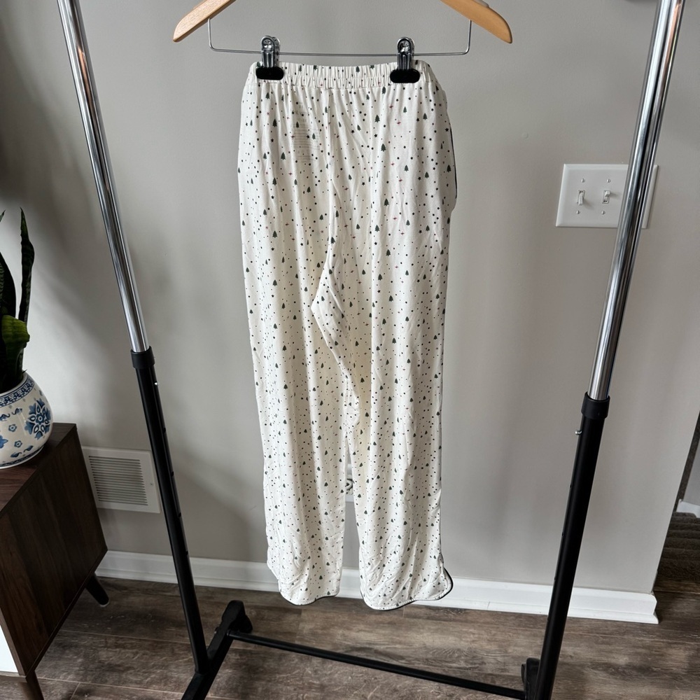 Tommy John Christmas Tree and Starry White Pajama Pull-On Pants - Super Soft - Picture 6 of 8